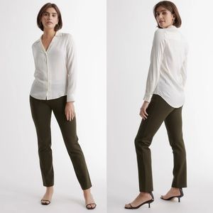Quince NWT Ultra Stretch Ponte straight leg petite pant